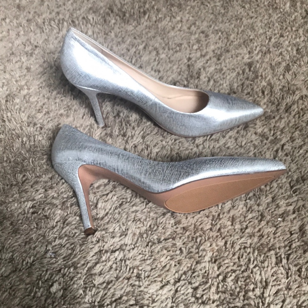 Heels new  silver